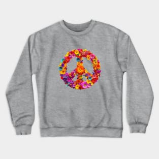 Peace Flowers Crewneck Sweatshirt